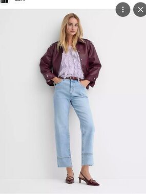 NWT LOFT Light Washed High-Rise Straight Jeans Size 12P